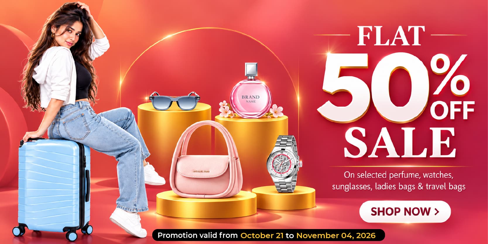 Big Sale Flat 50% Off