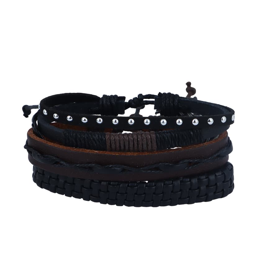 Gents Leather Bracelet 3in1