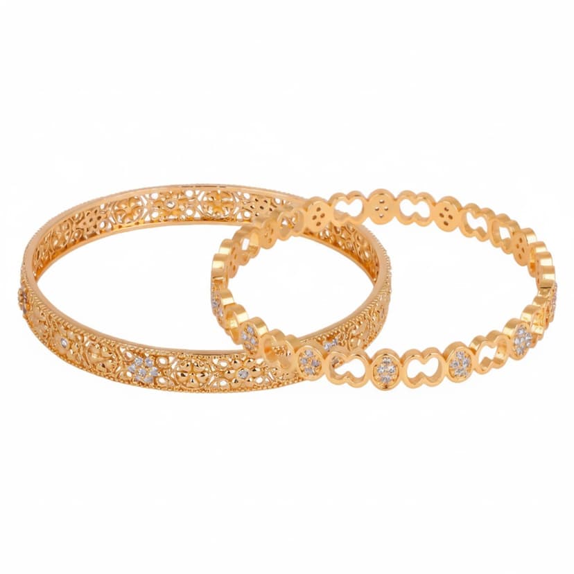 Cz Gold Bangle