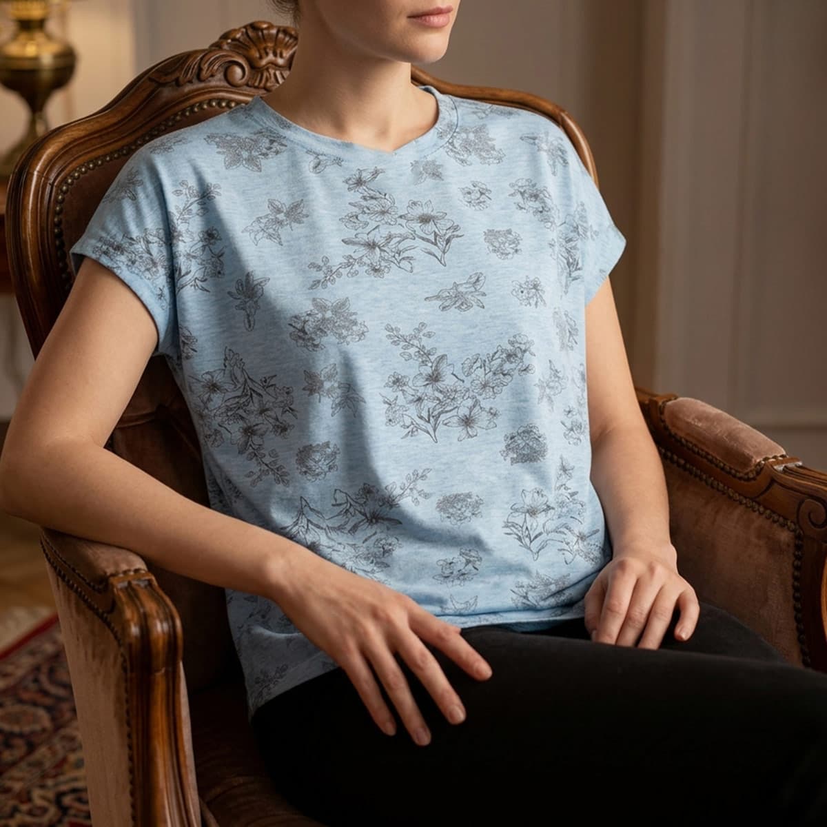 Ladies T-Shirt and Shorts Set