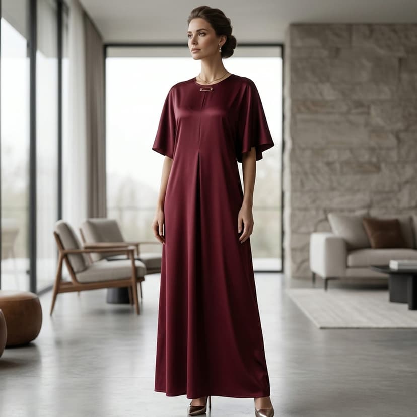 Ladies Jalabiya Short Sleeve