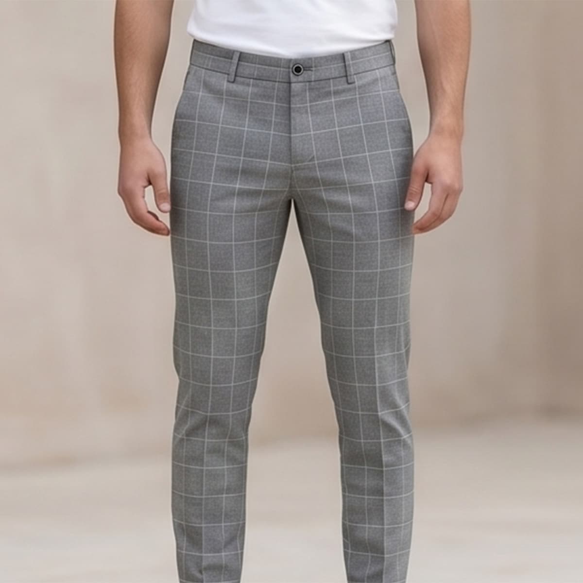 Men Regular Formal Pant Plain