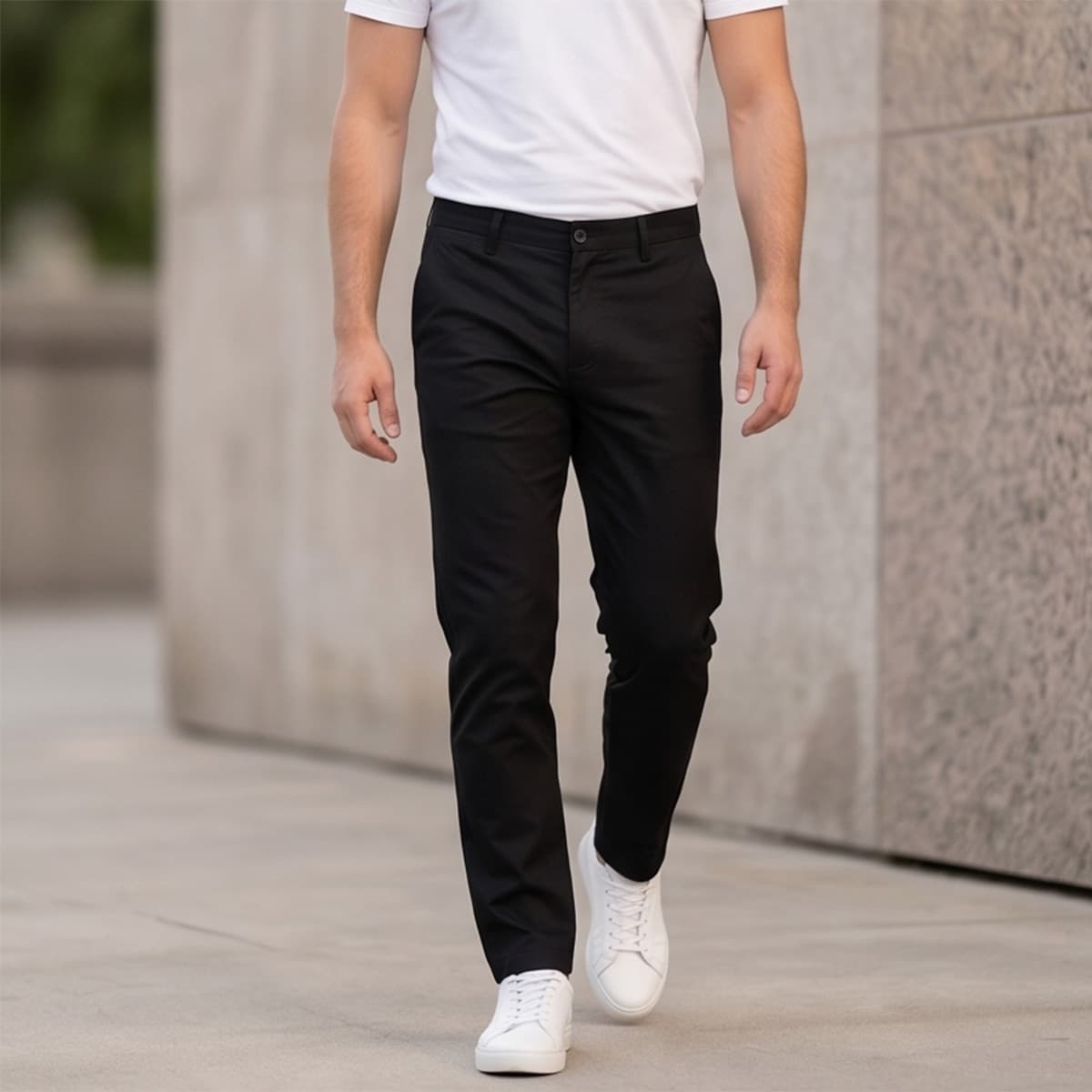 Men Regular Formal Pant Plain