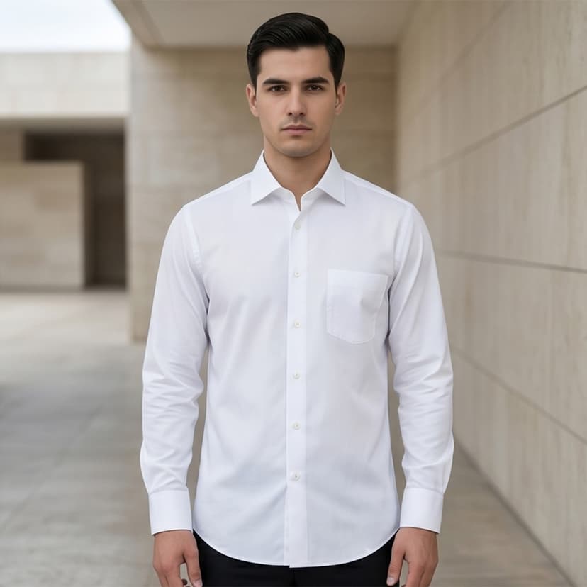 Men Plain Formal Shirt