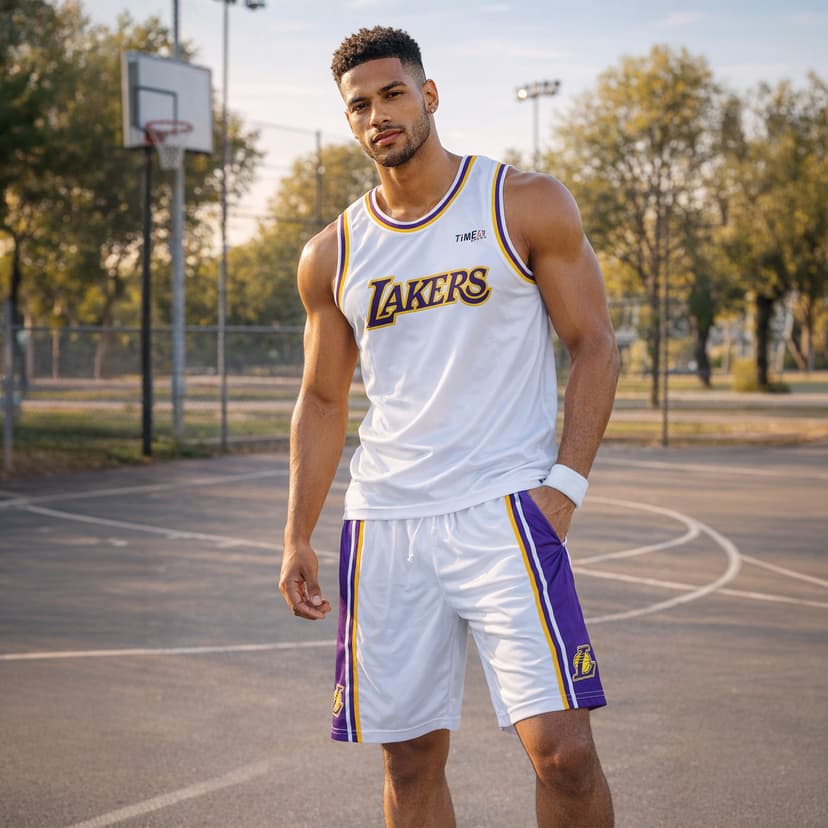 Men Basketball Shirt LA Style