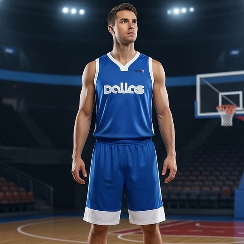 Men Basketball Shirt Dallas