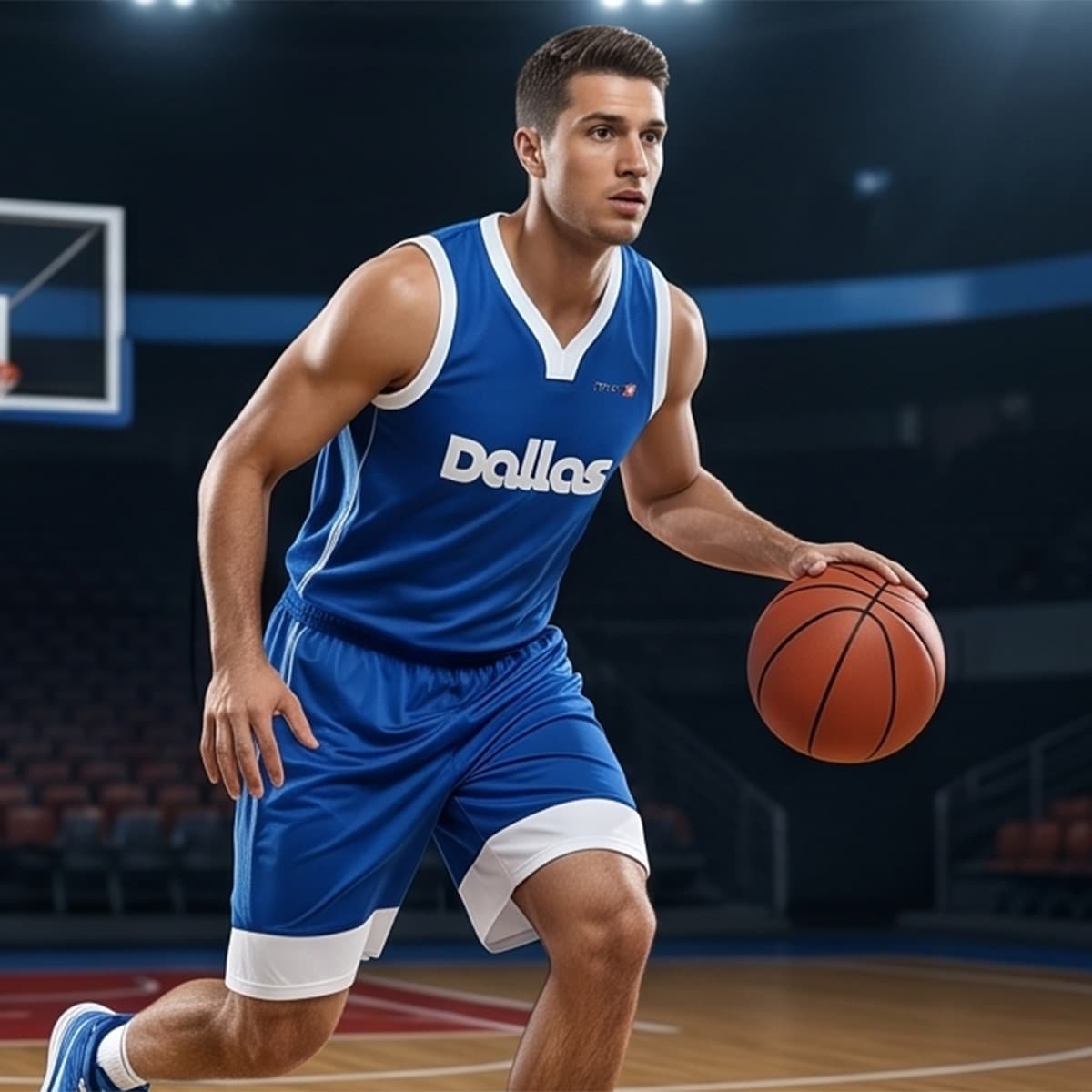Men Basketball Shirt Dallas