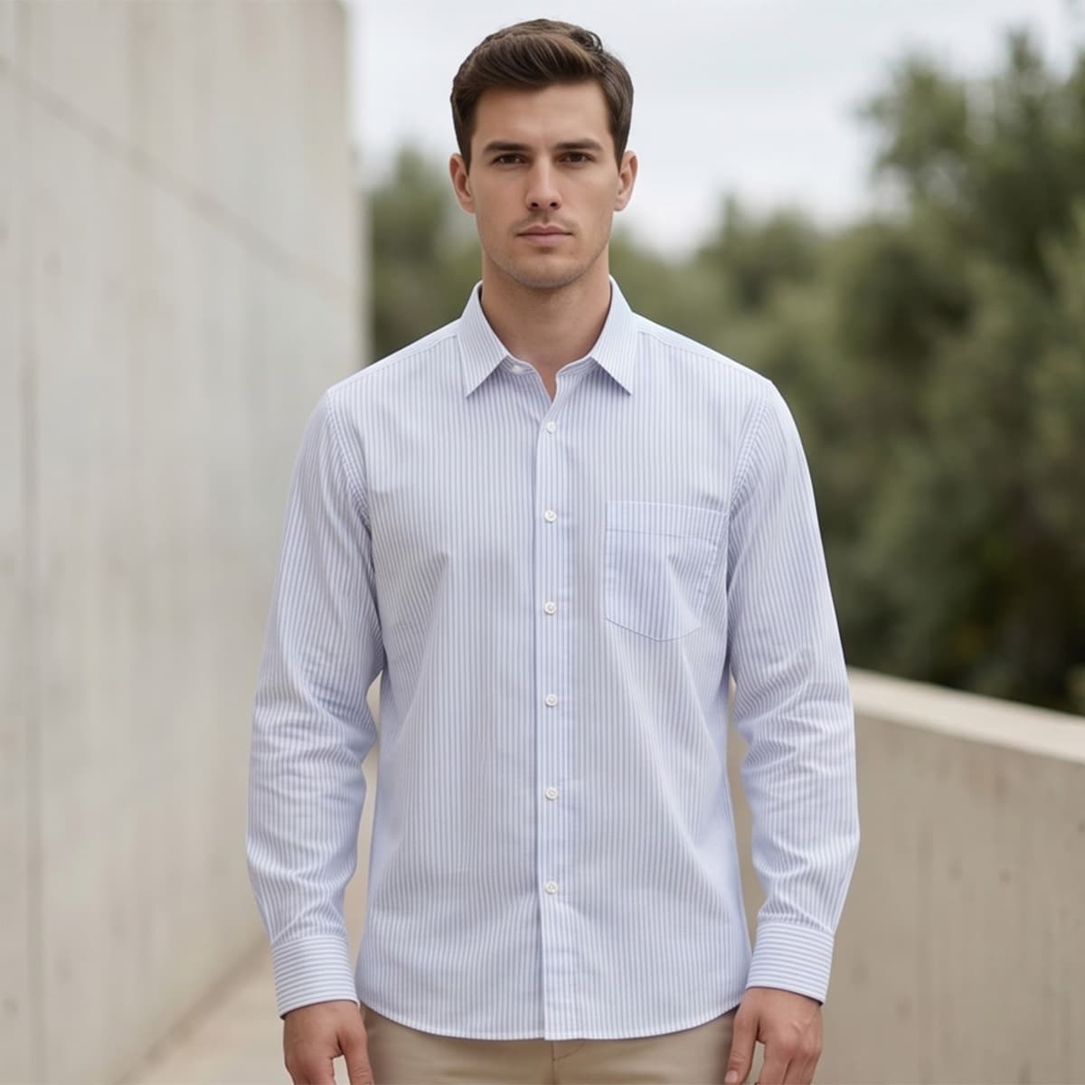 Men Plus Size Formal Shirt