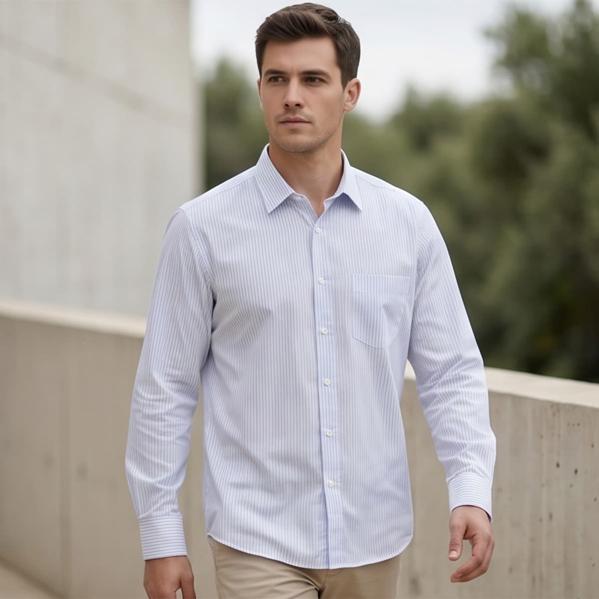 Men Plus Size Formal Shirt