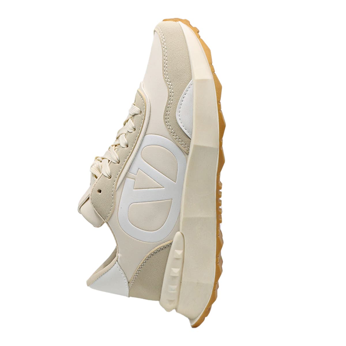 Sneakers Shoes Plain With Lace