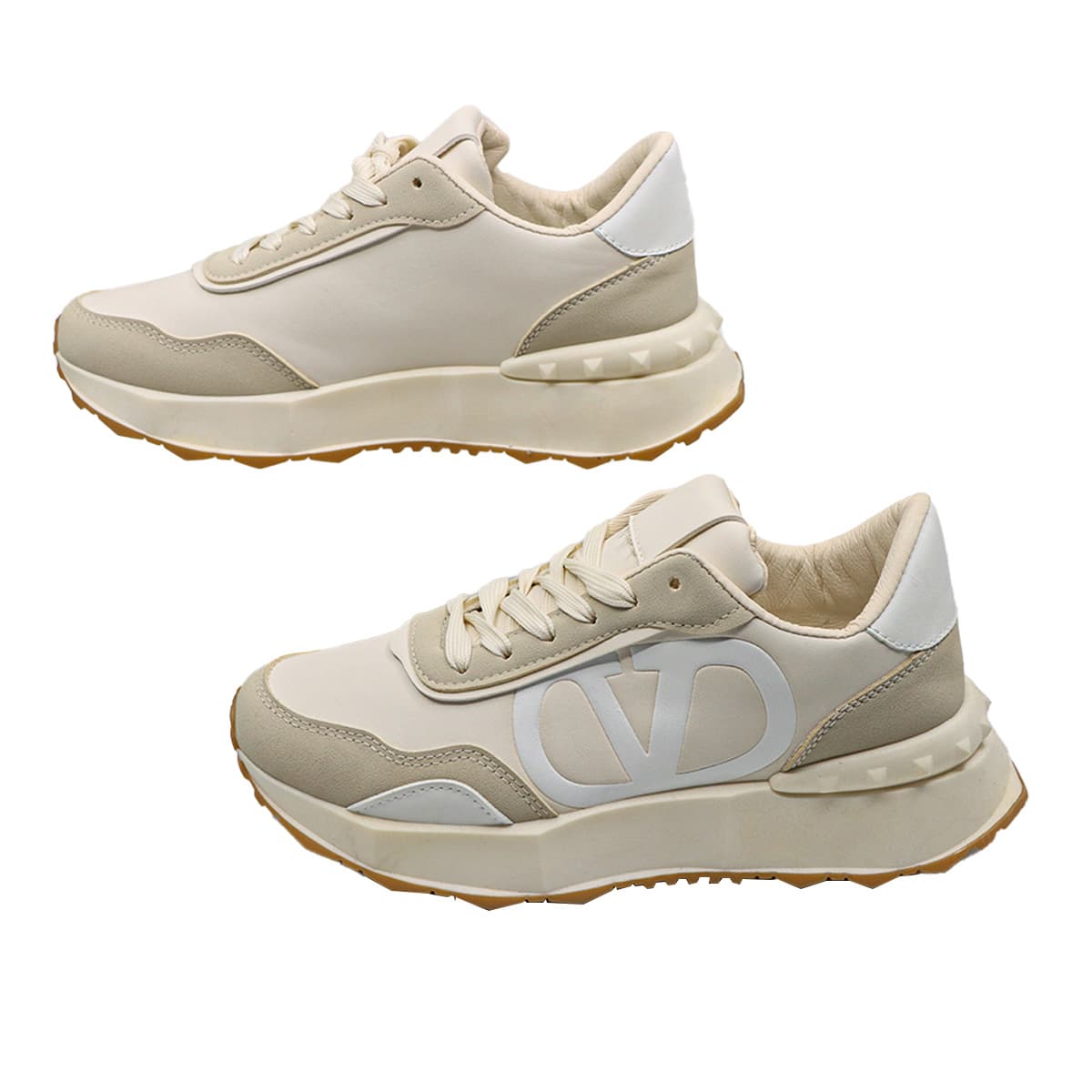 Sneakers Shoes Plain With Lace