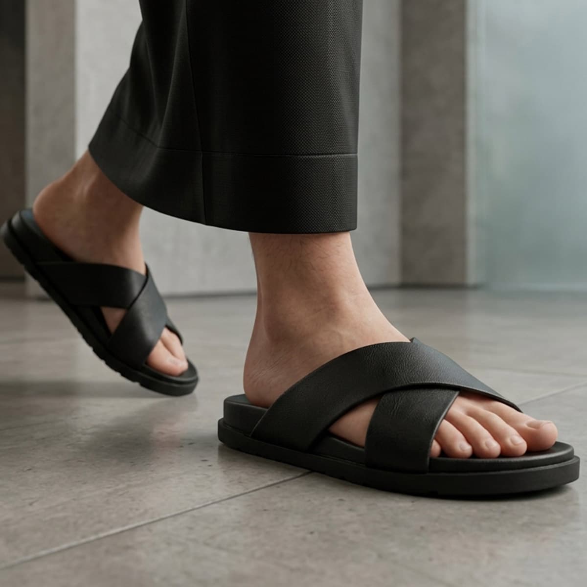 Men Coffee Slippers
