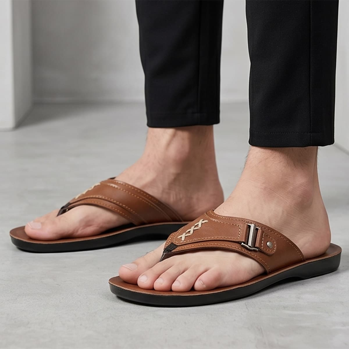 Men Arabic Slipper with Finger