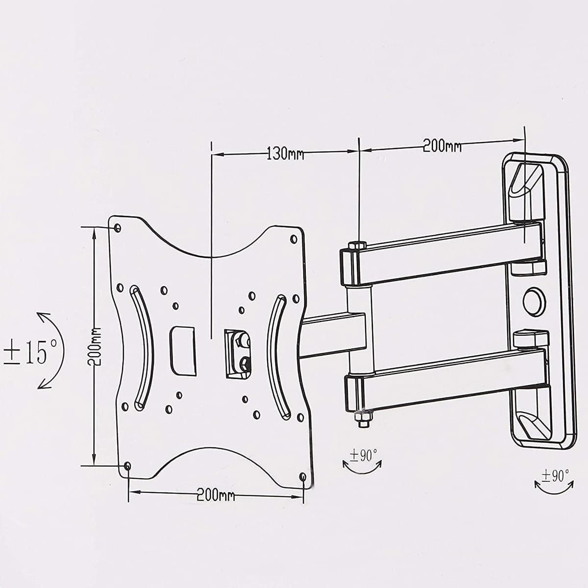Skill Tech Wall Bracket for 14 to 43 inch TV SH32P