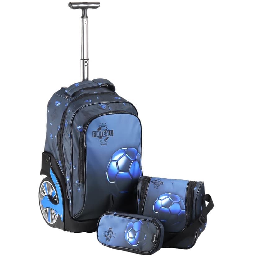 Football Trolley Bag Set 18 Boys 3pcs