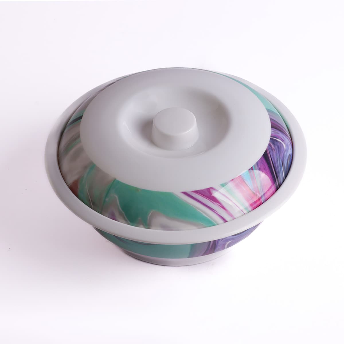 Melmine Bowl W/Lid 8