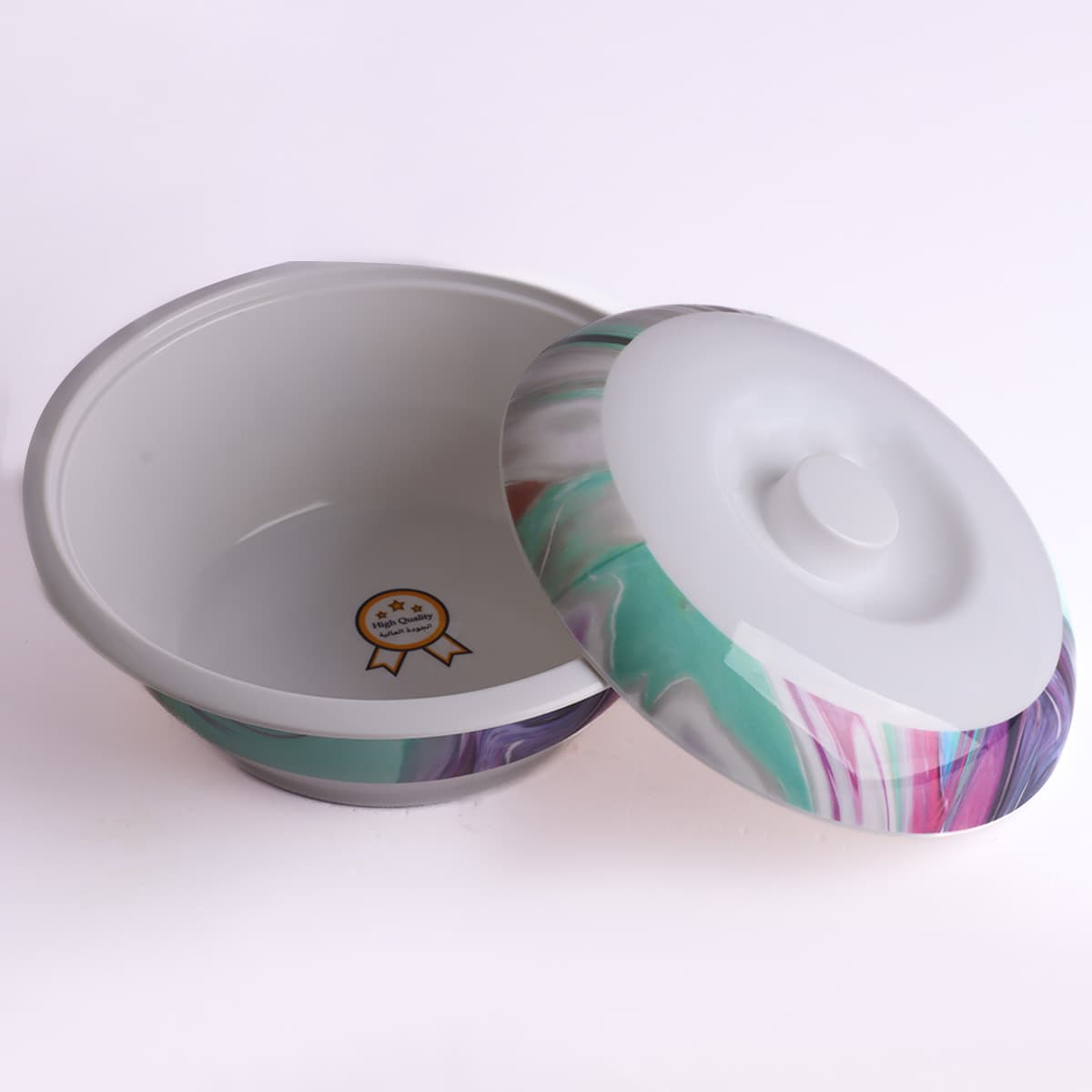 Melmine Bowl W/Lid 8