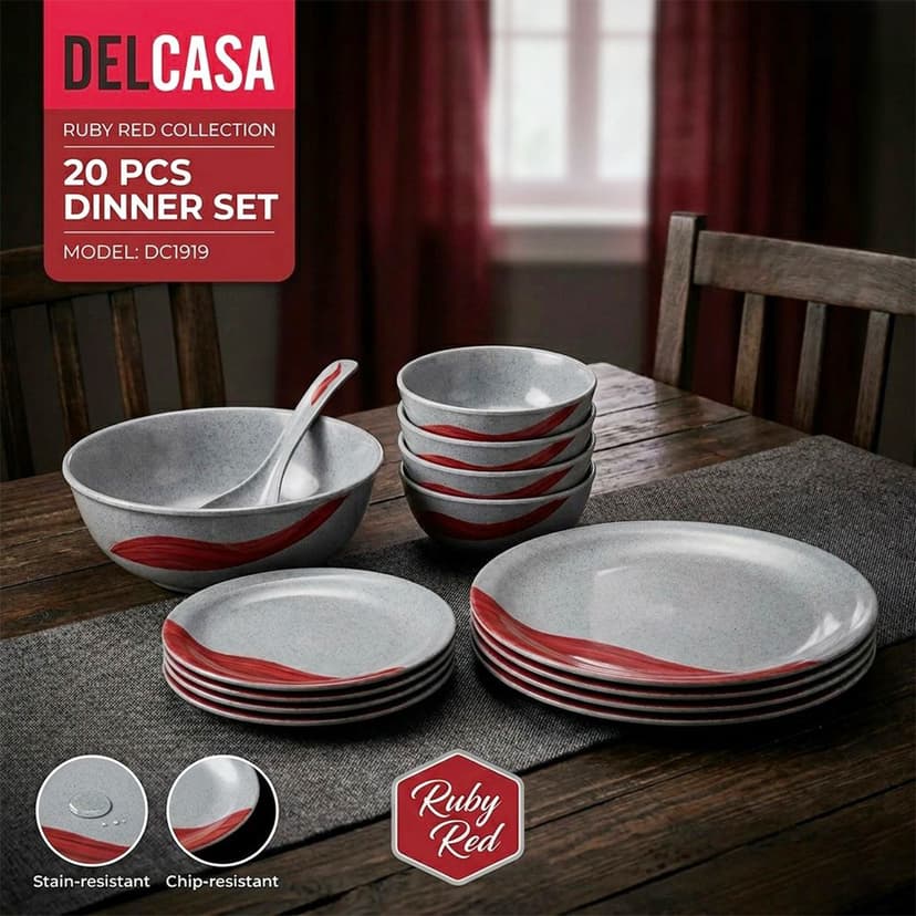 STP Melamine Dinner Set 20pcs