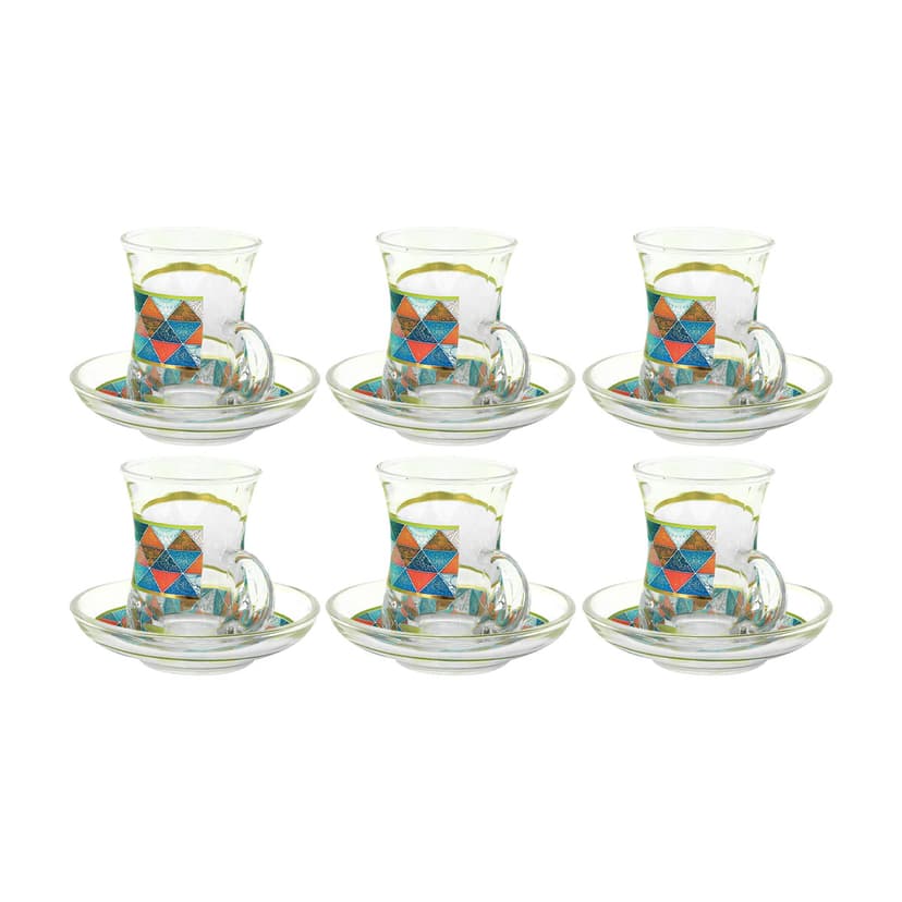 Glass Tea Set 12 Piece