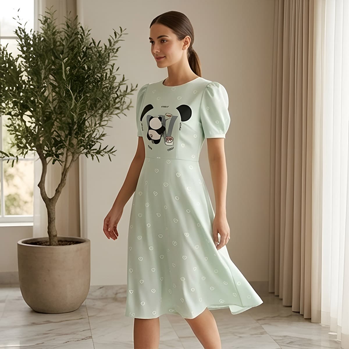 Ladies Midi Gown