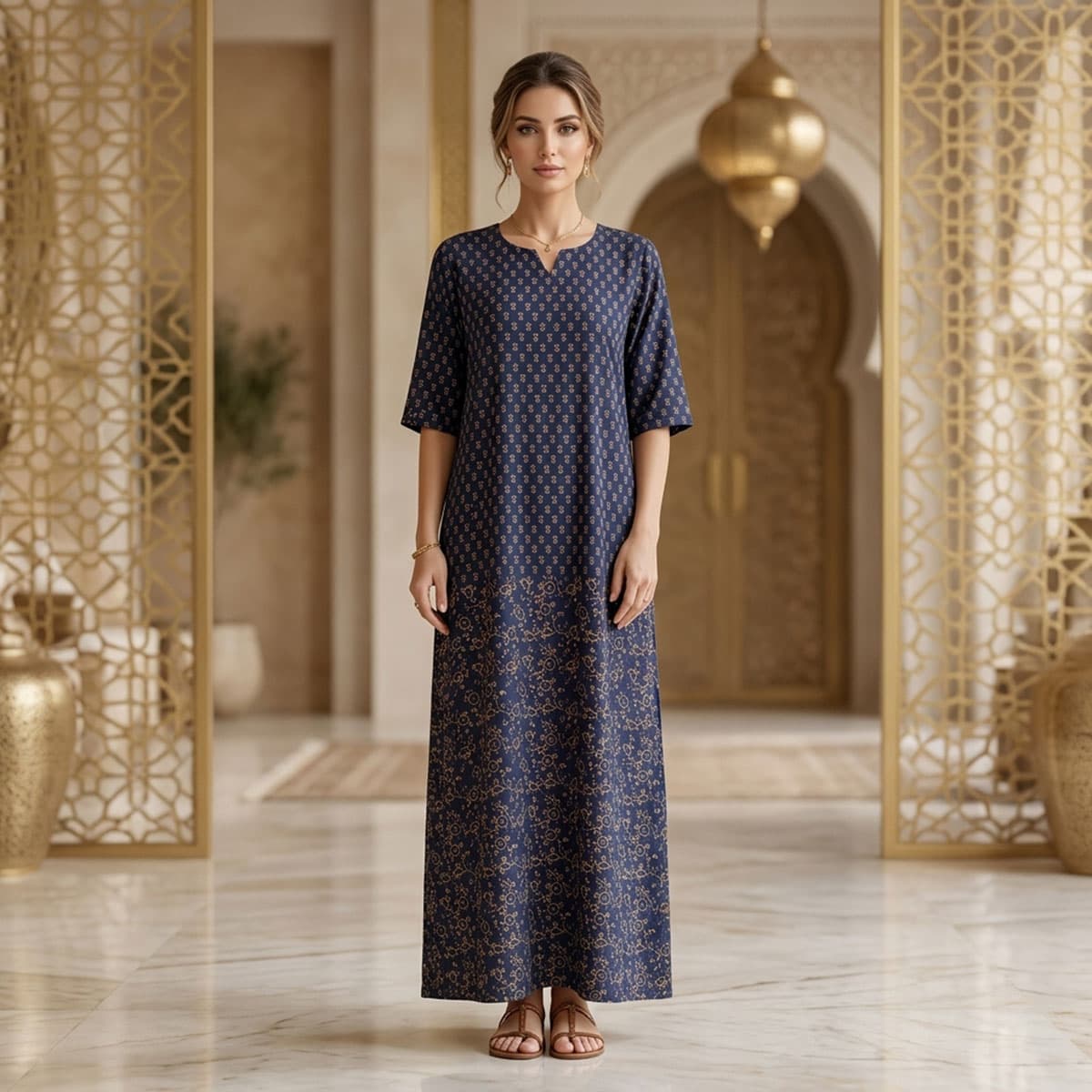 Ladies Takkam Jalabiya Short Sleeve