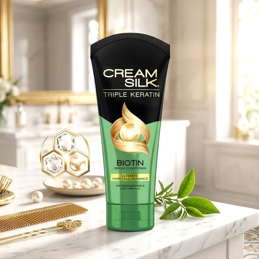 Cream Silk Triple Keratin Ultimate Hair Fall Defence Conditioner 170ml