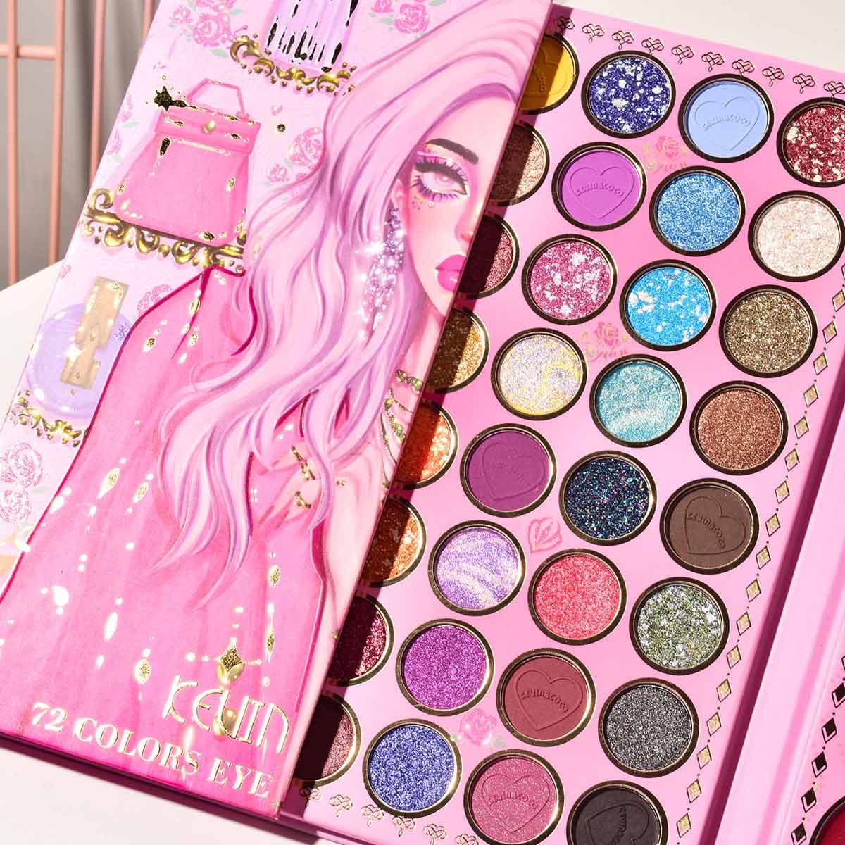 Kevin & Coco 72 Colours Eye & Face Palette Set