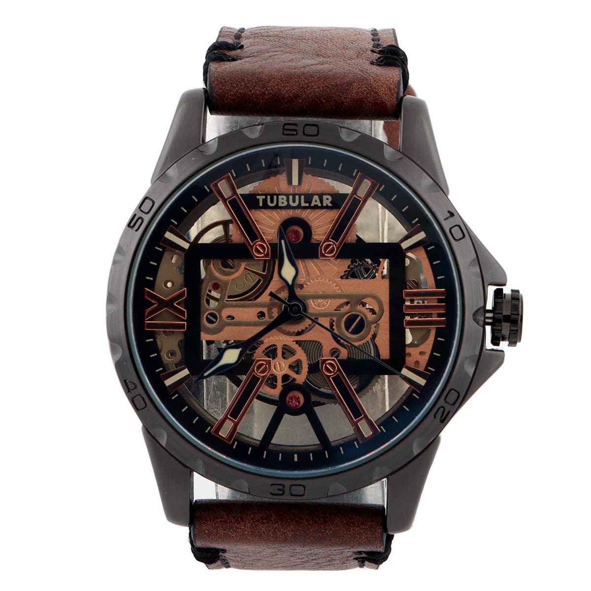 Mens Leather Watch