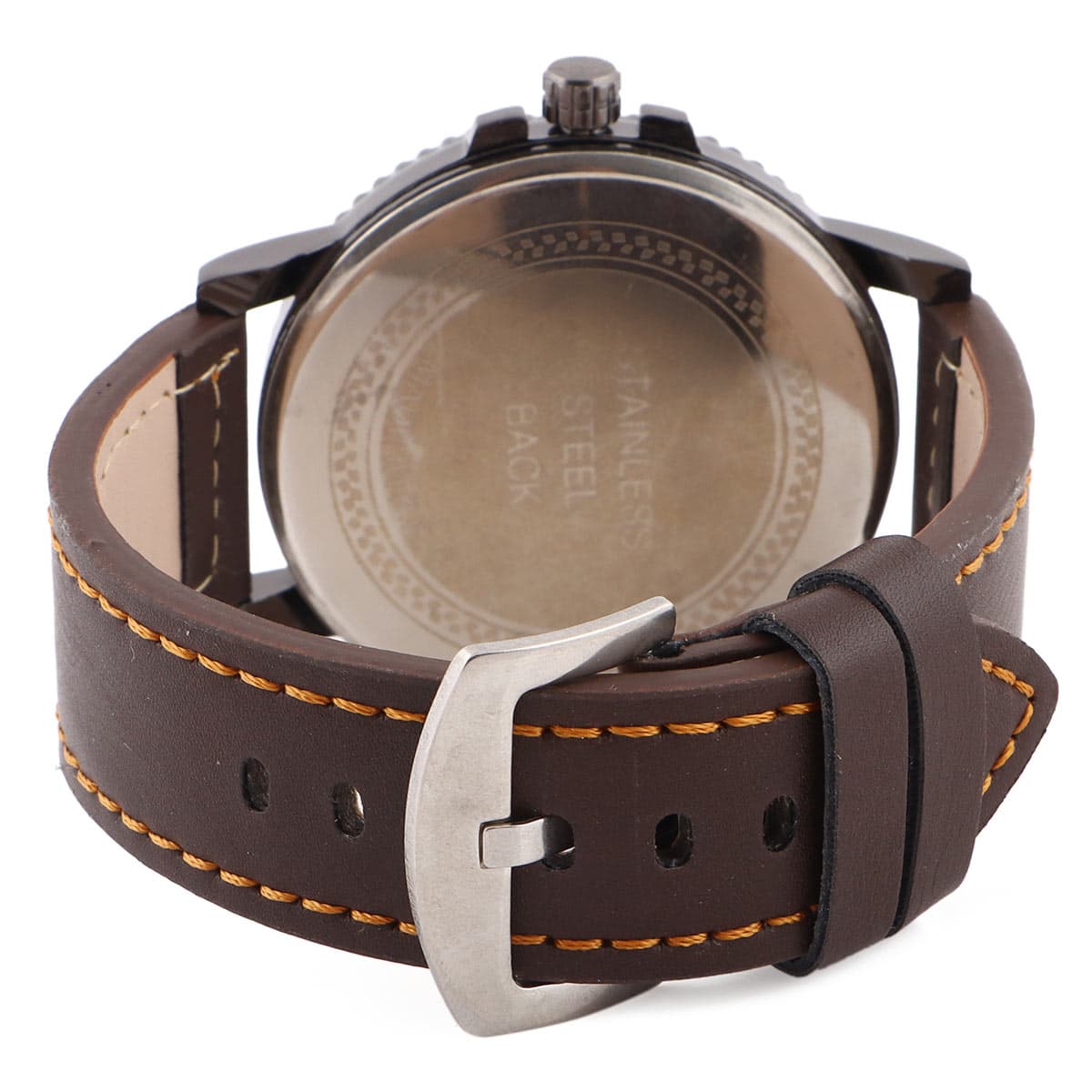 Saneesi Gents Leather Strap Analog Watch