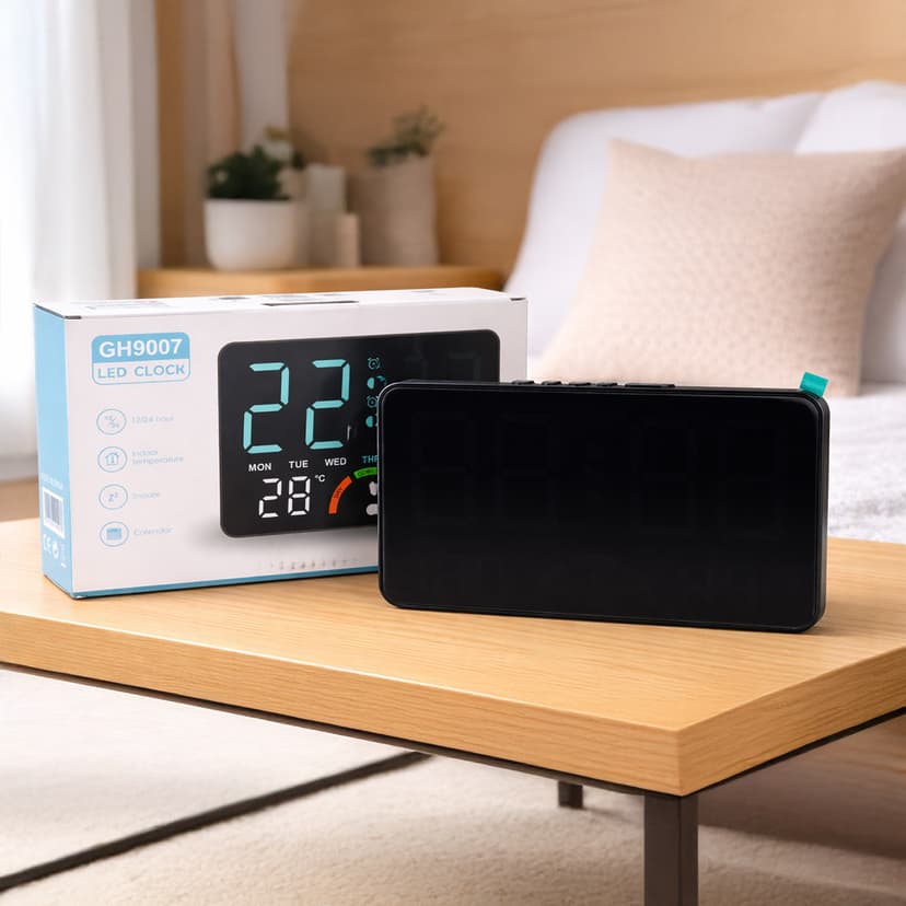 GH9007 LED Digital Alarm Clock
