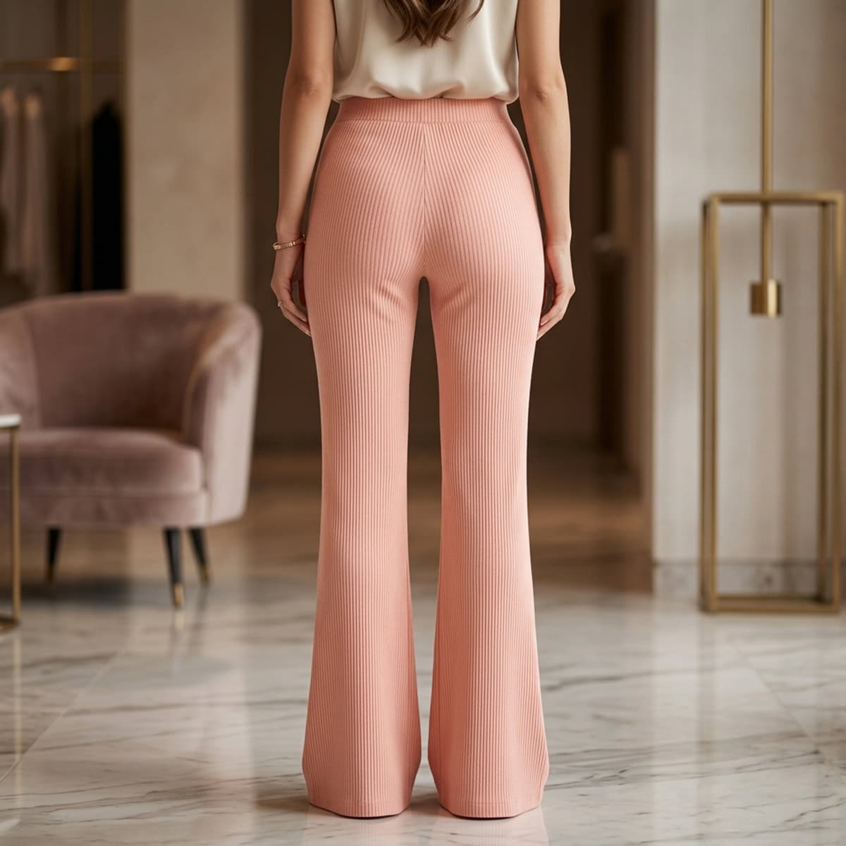 Ladies Plain Casual Pants