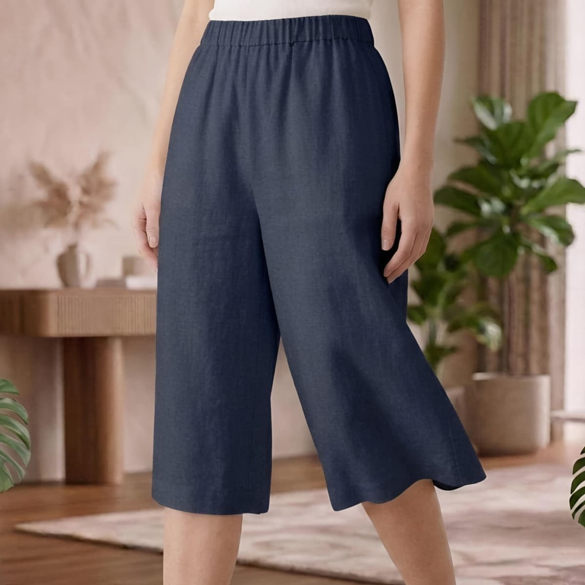 Ladies Plain Casual Pant