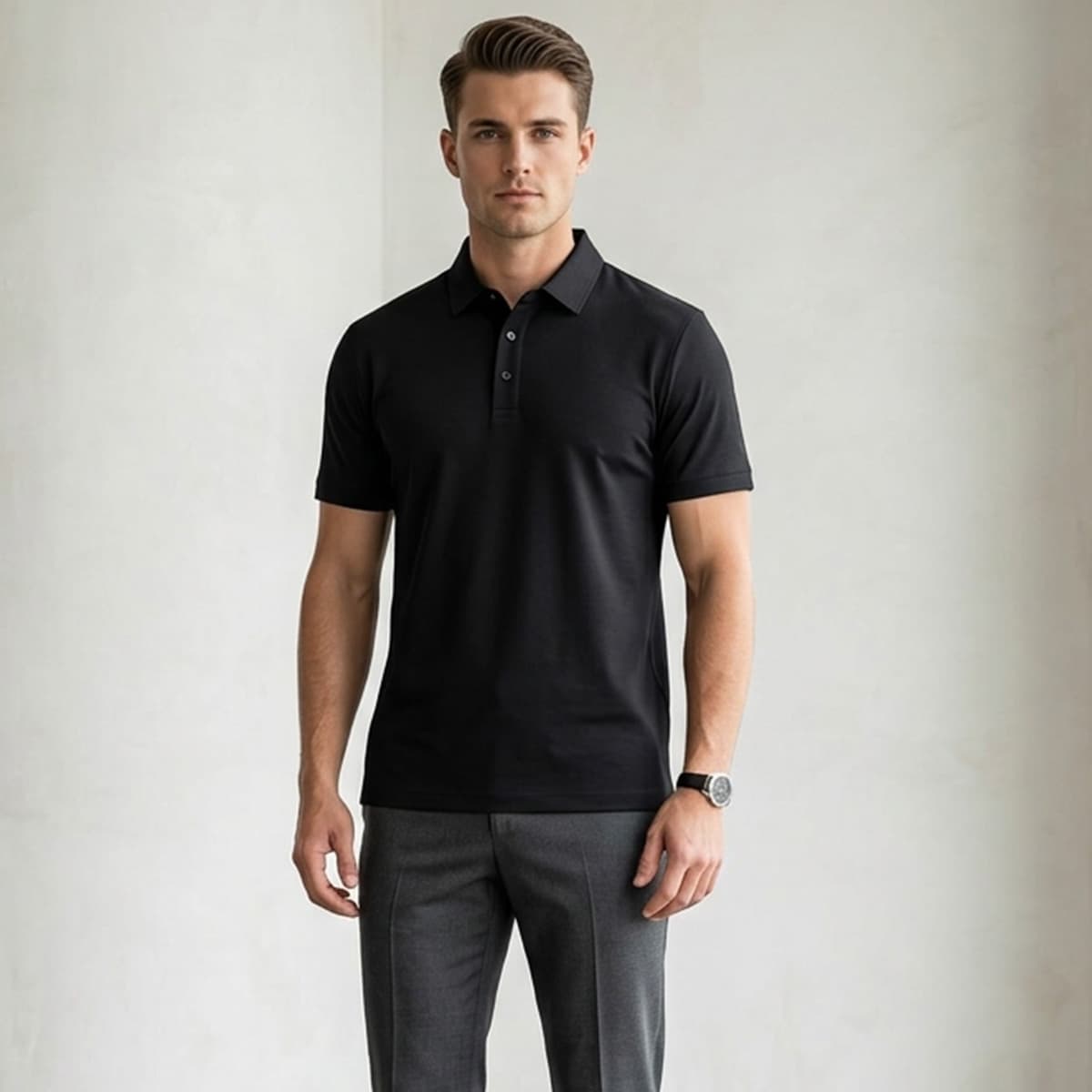 Men Polo T-Shirt Short Sleeve