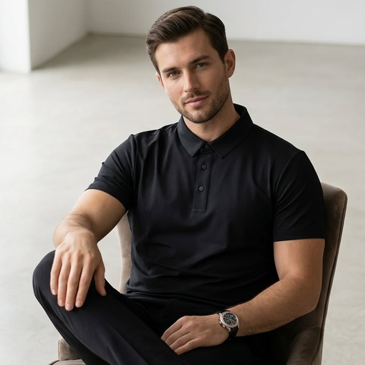 Men Polo T-Shirt Short Sleeve