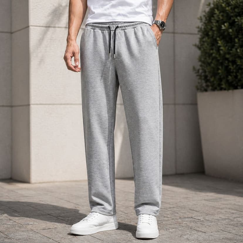 Mens Cotton Track Pant Open