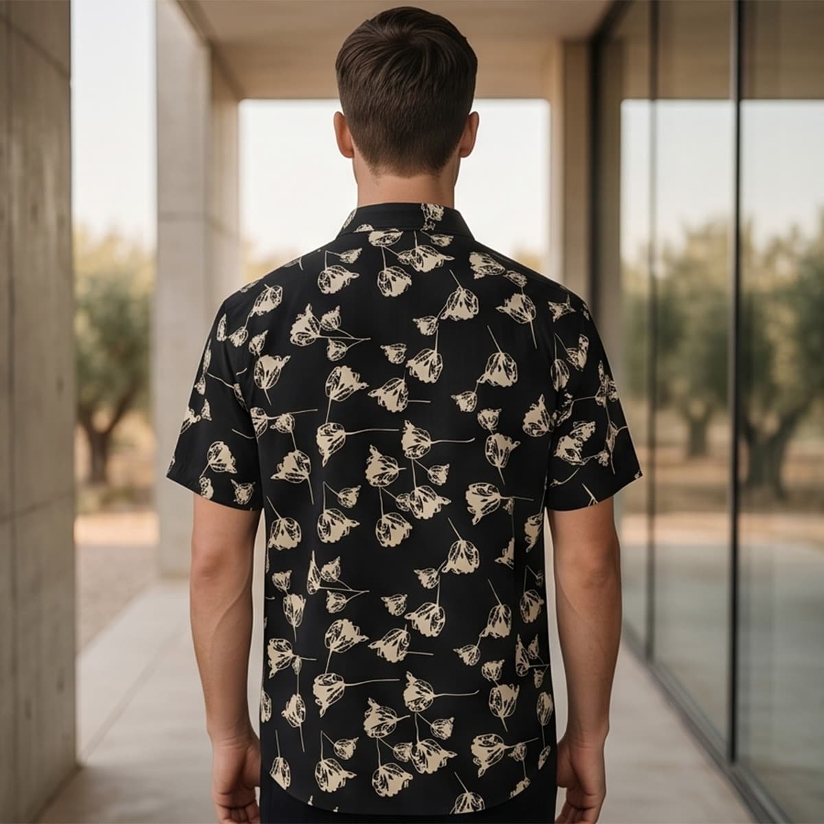 Hawaiian Printed Casual Shirt Short Sleeve