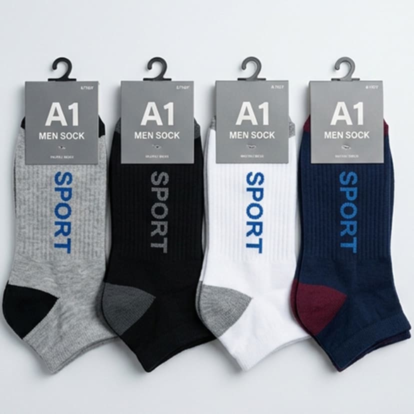 Men Plain Socks Pack 3 Pair