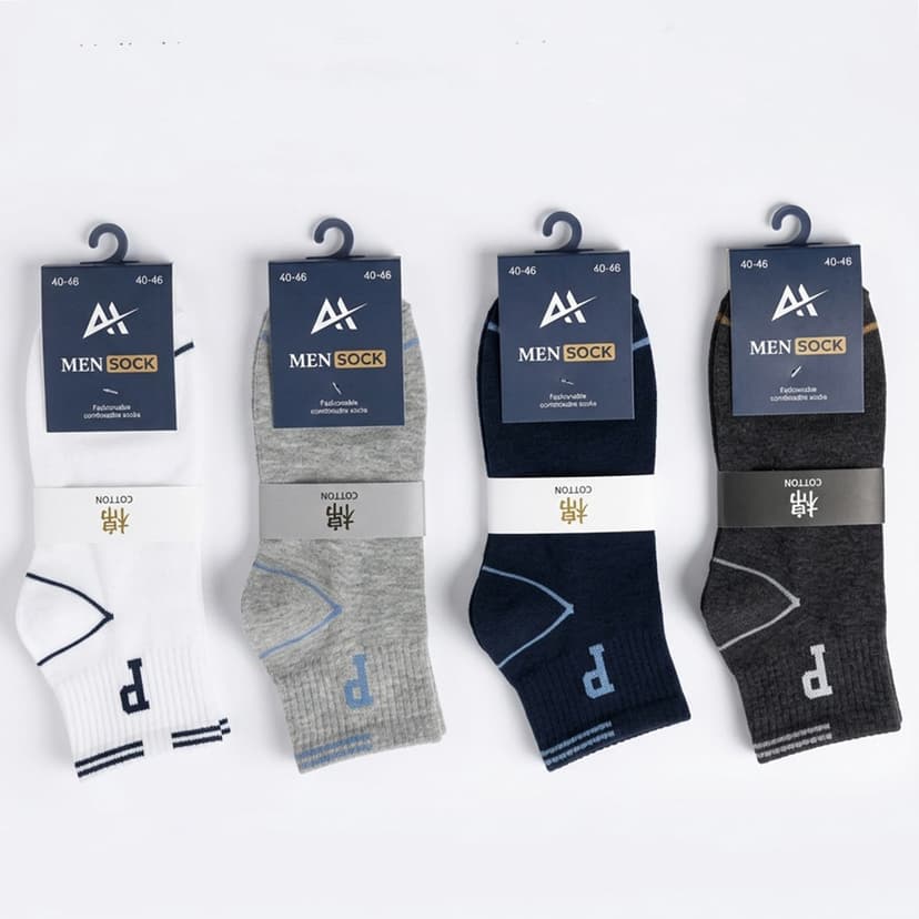 Men Plain Socks Pack 5 Pair