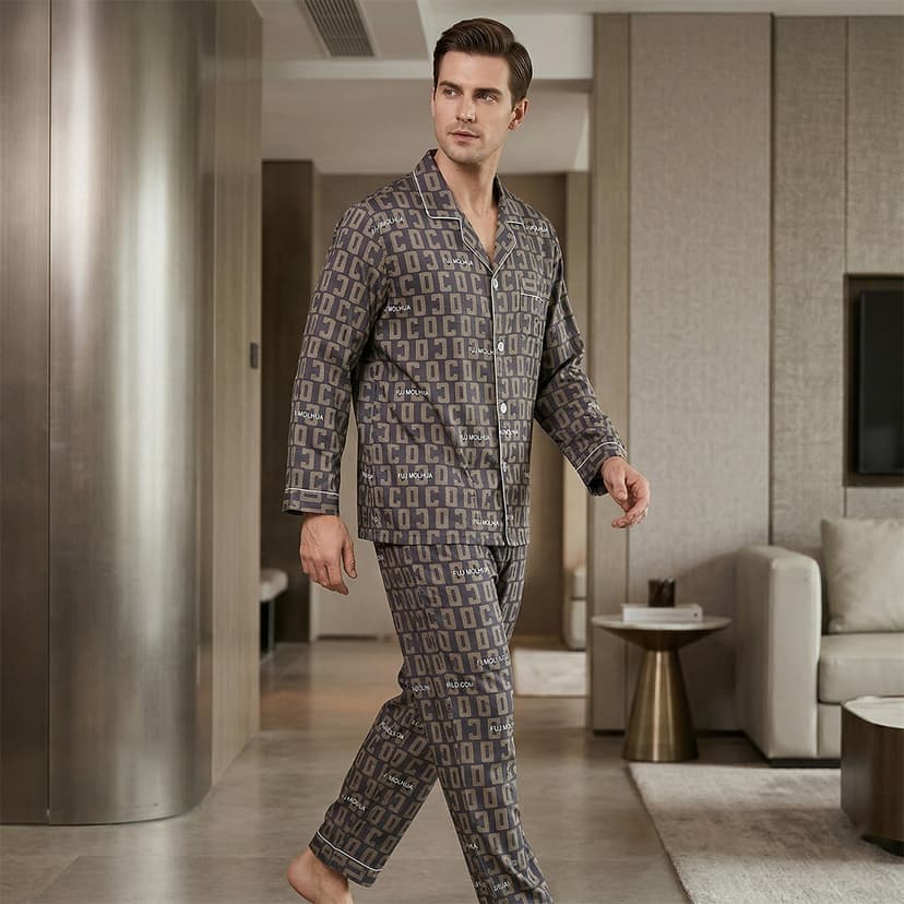 Mens Pyjama Set 2pcs