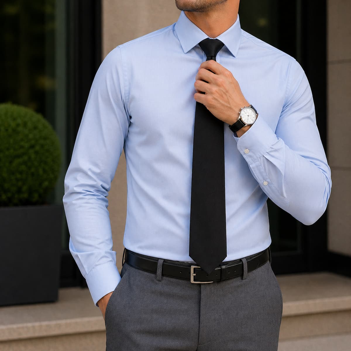 Men Slim Fit Tie 7cm 