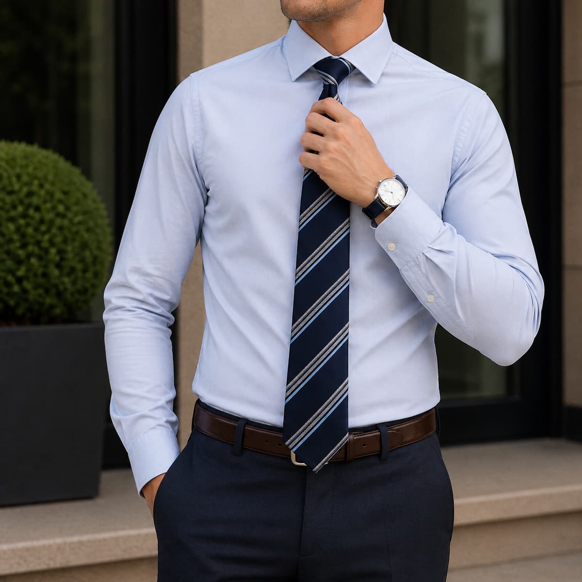 Men Slim Fit Tie 7cm 
