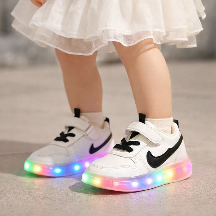 Baby Girl LED Sports Shoes Size 25-30
