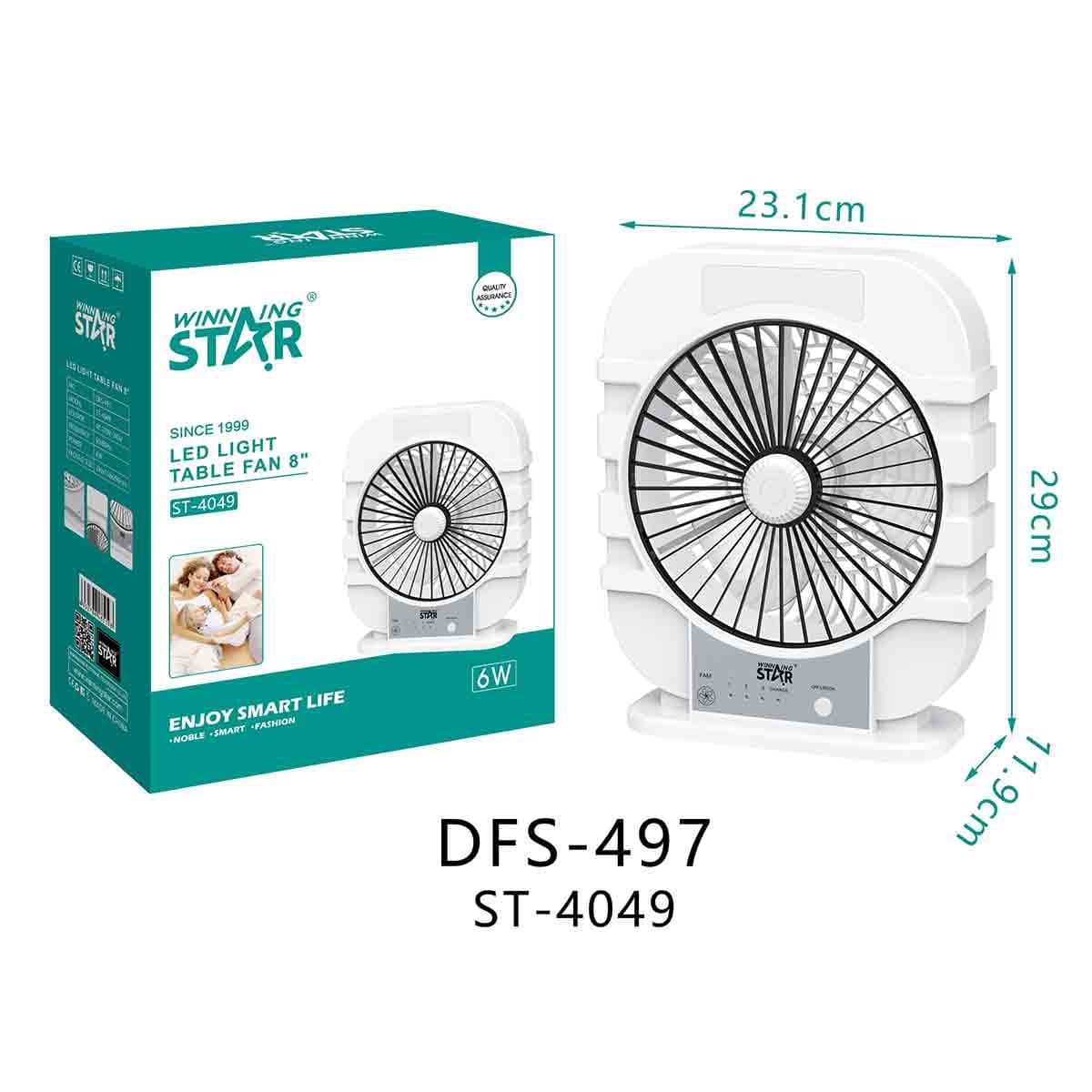 Winning Star Table Fan 8 Inch - ST-4049