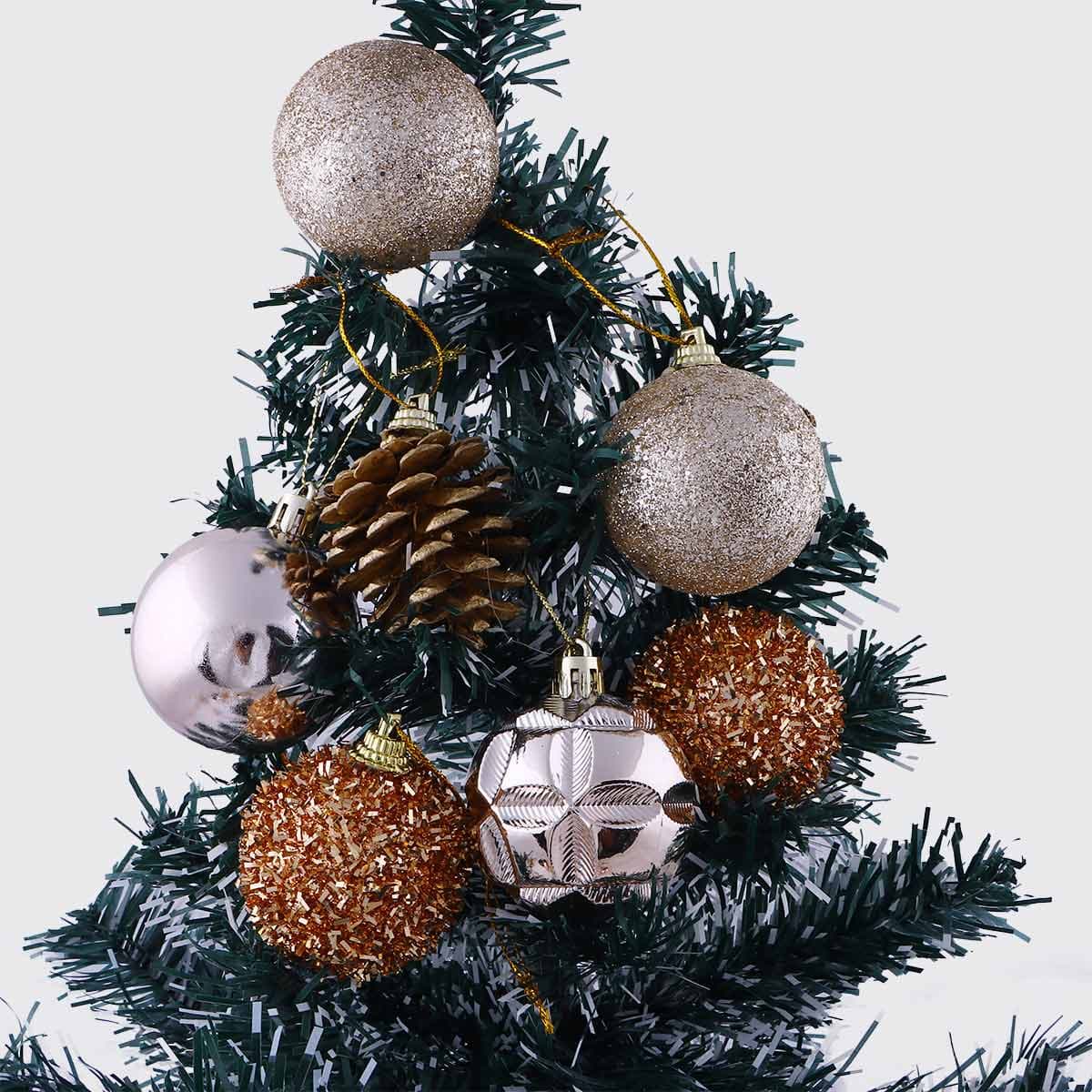 Christmas Decoration Bauble Purpel & Gold