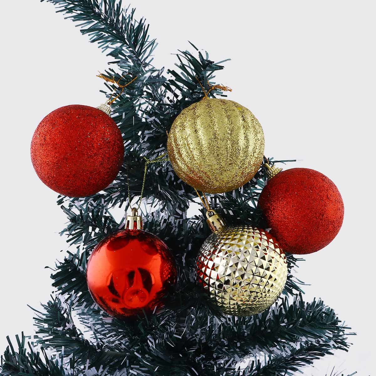 Christmas Decoration Bauble Red & Gold