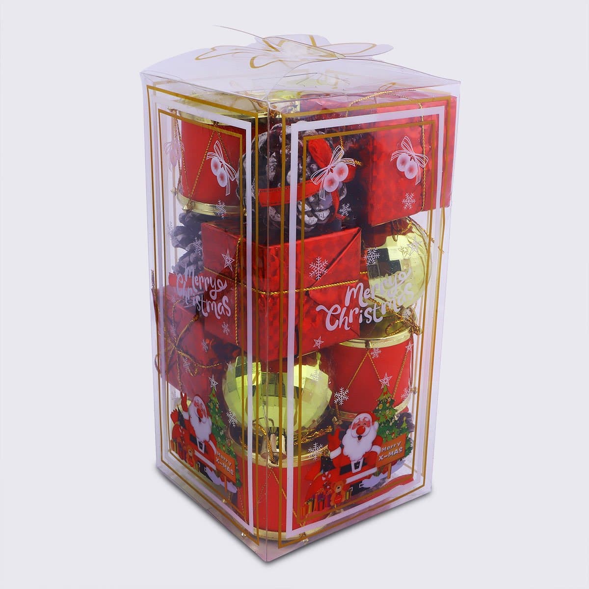Christmas Decoration Baubel Red & Gold