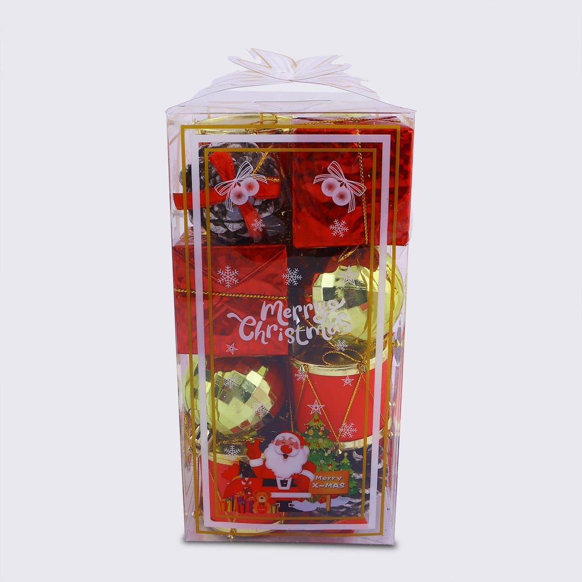 Christmas Decoration Baubel Red & Gold