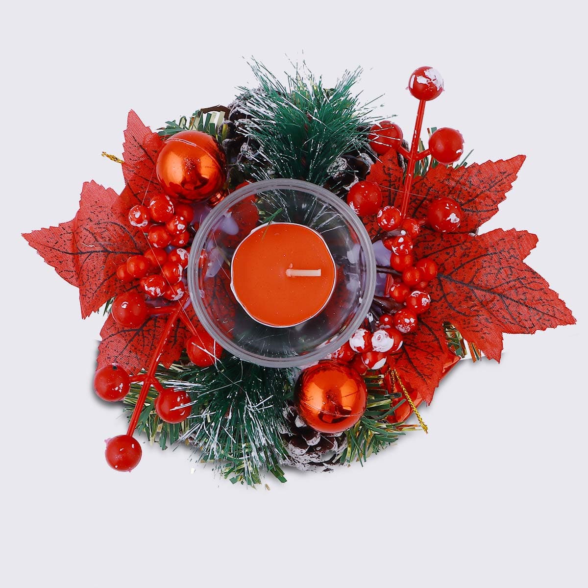 Christmas Decoration Leaves & Pinecone