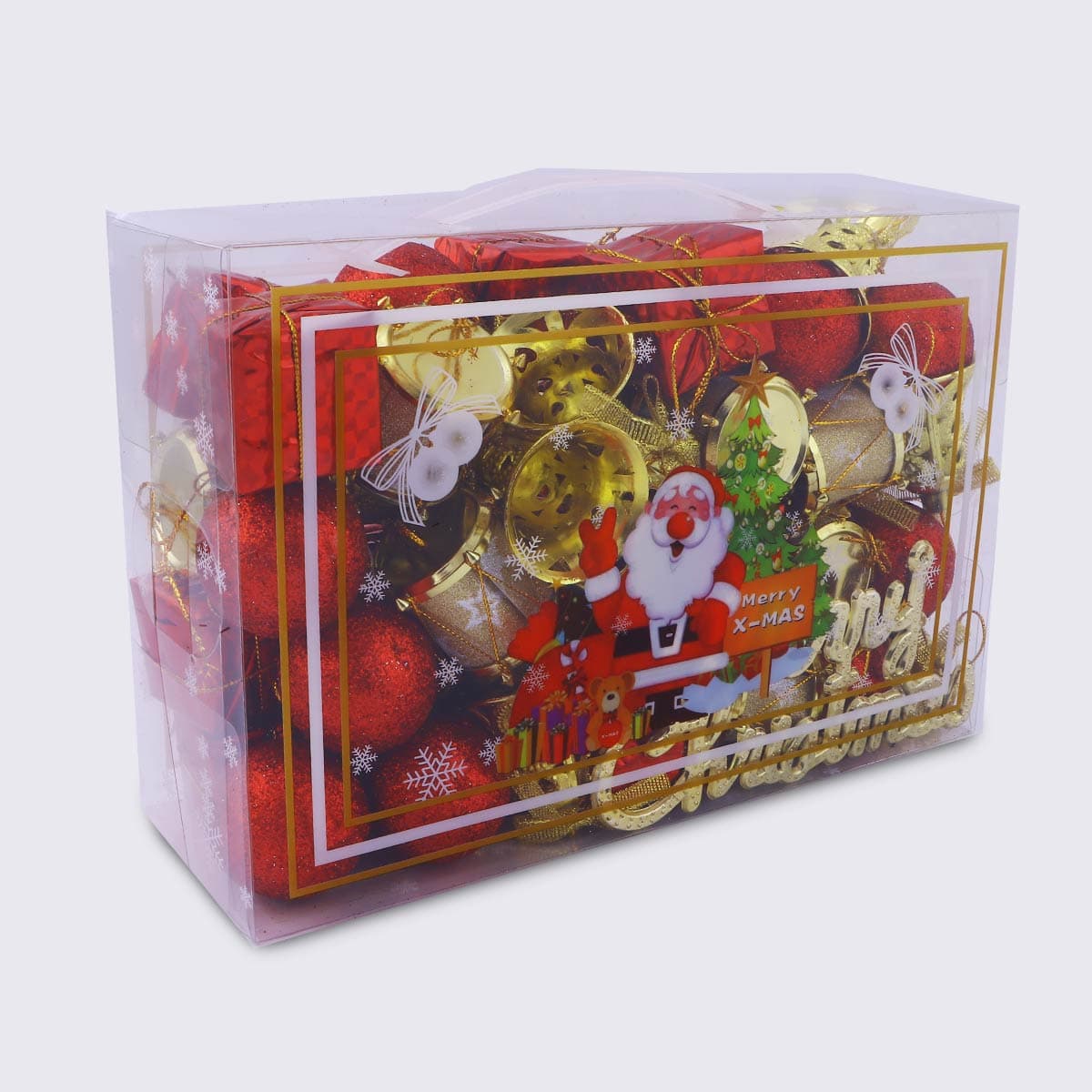 Christmas Decoration Bauble Red & Gold