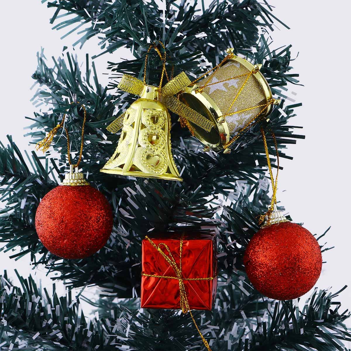 Christmas Decoration Bauble Red & Gold